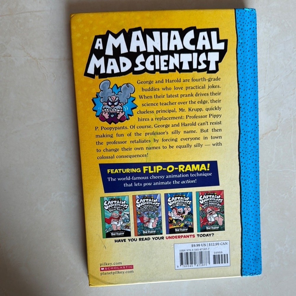 Captain Underpants Book - Picture 2 of 3